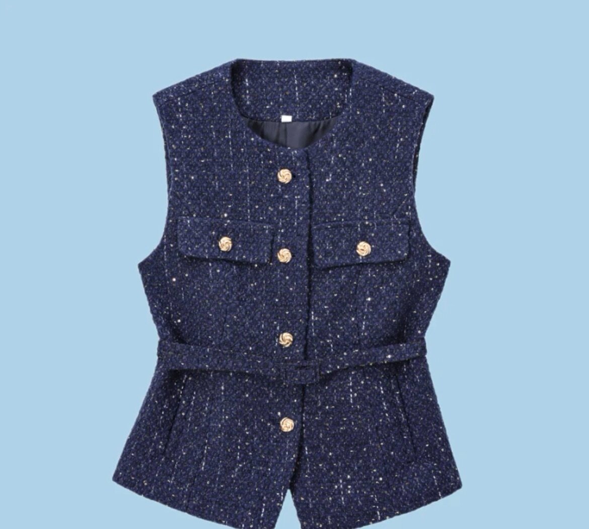 Твидовая жилетка