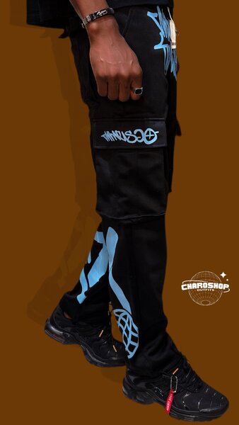 Pantalon cargo homme street art