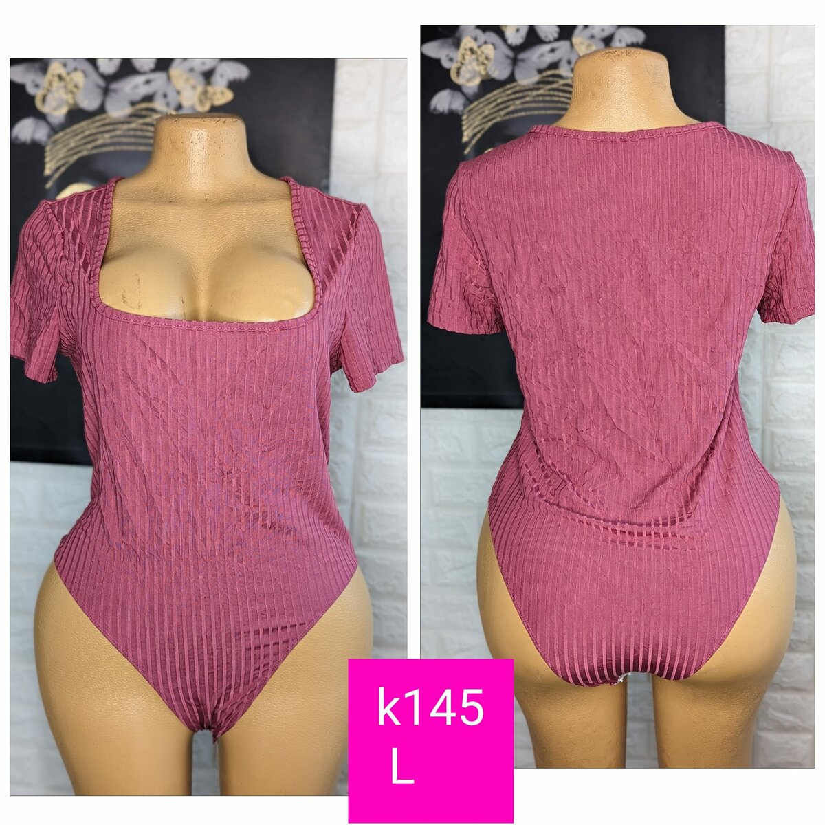 Beautiful, high-quality and comfortable women's bodysuit pink