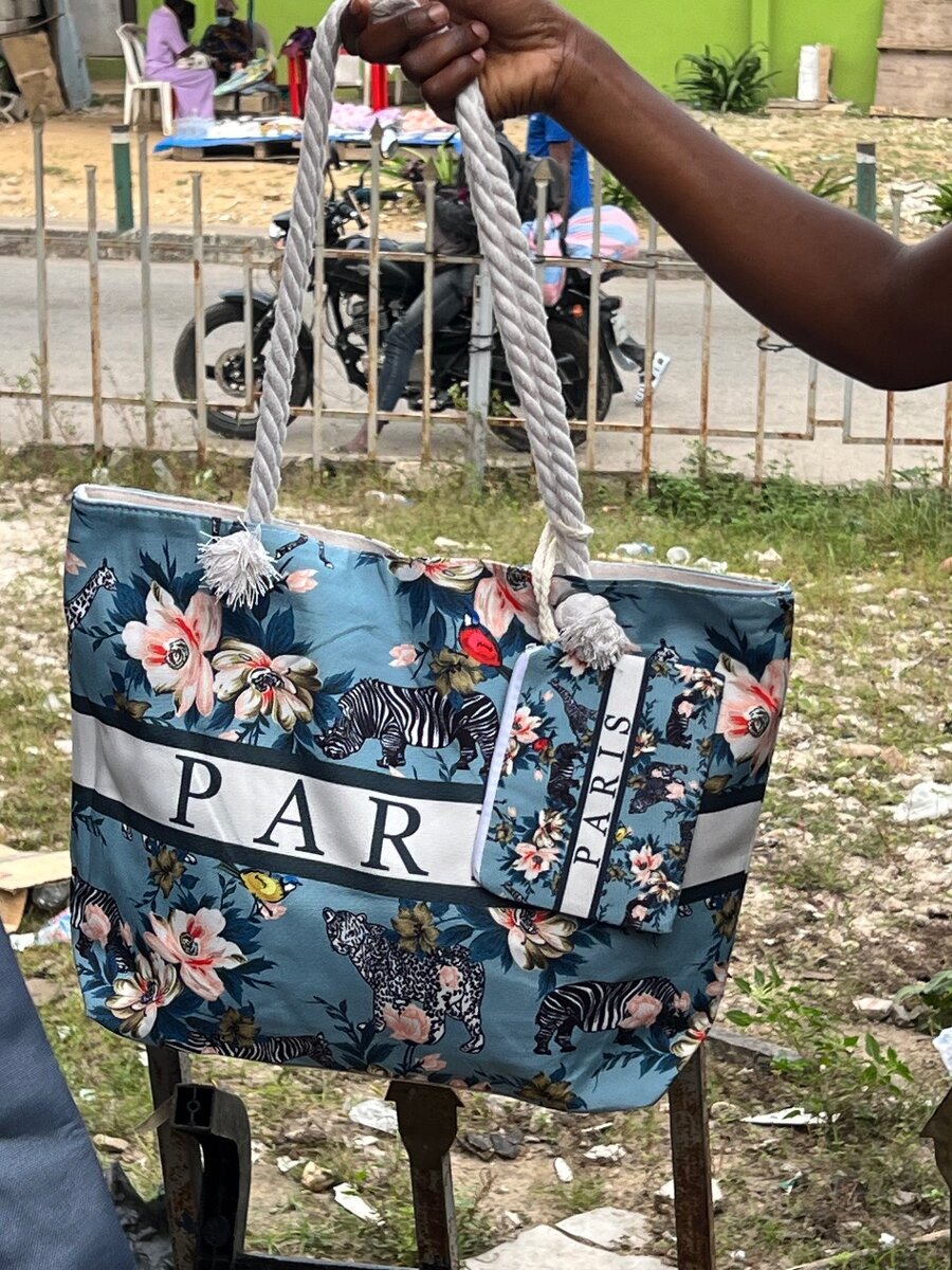 Sac cabas imprimé floral