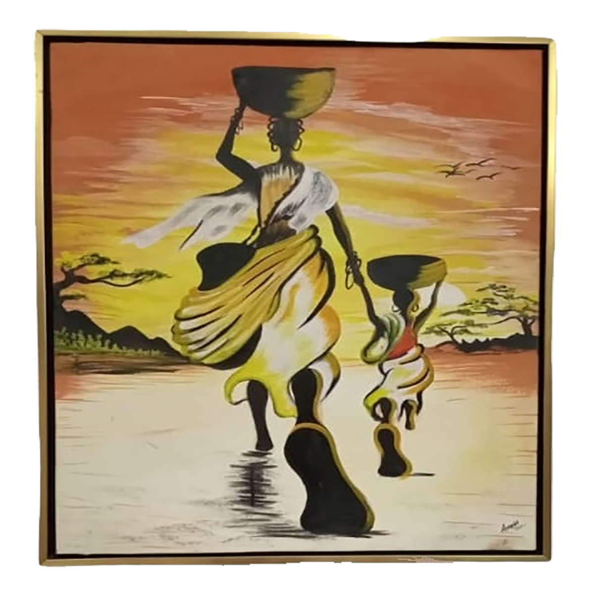 Tableau africain coloré