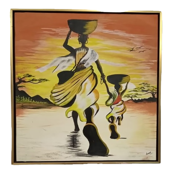 Tableau africain coloré