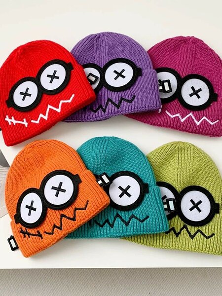 Bonnet Tricoté Monstre Coloré