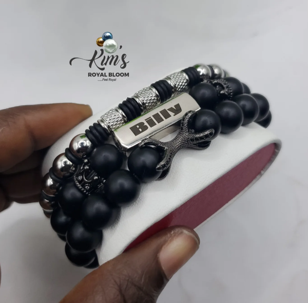 Bracelet with beaded gemstones