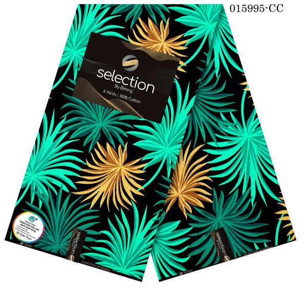 Tissu Wax Floral 100% Coton