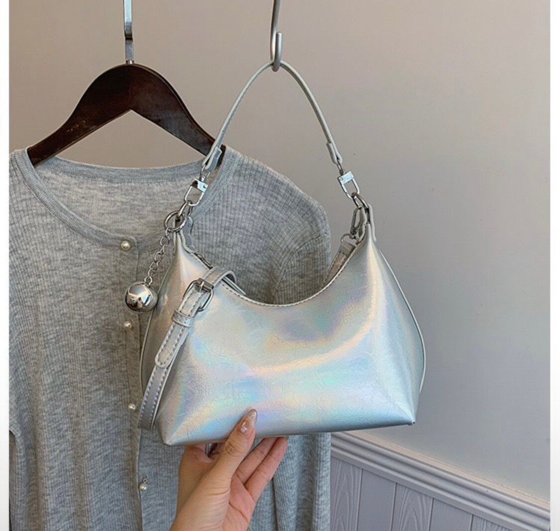 Sac à main métallisé pour femme