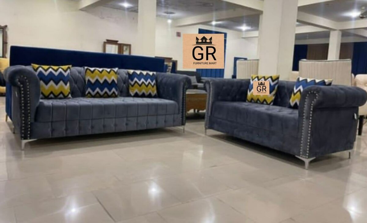 Velvet sofa