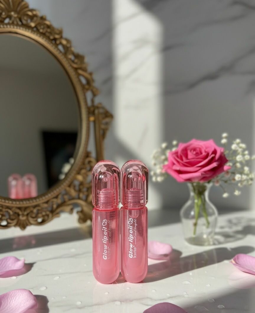 Gloss à lèvres brillant rose