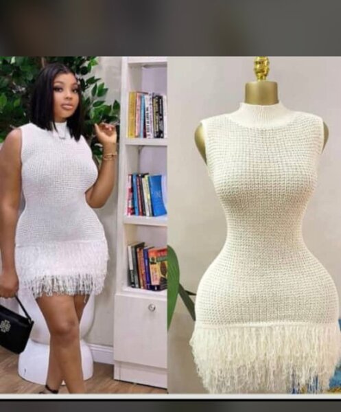 Ensemble tricoté rayé chic