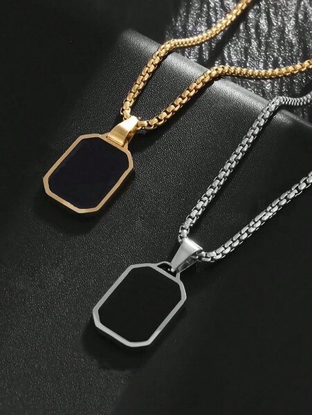 Collier Pendentif en Acier Inoxydable