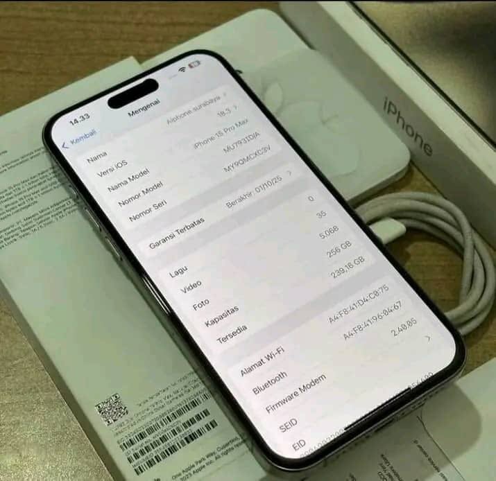 iPhone 15Pro Max 256GB Blanc