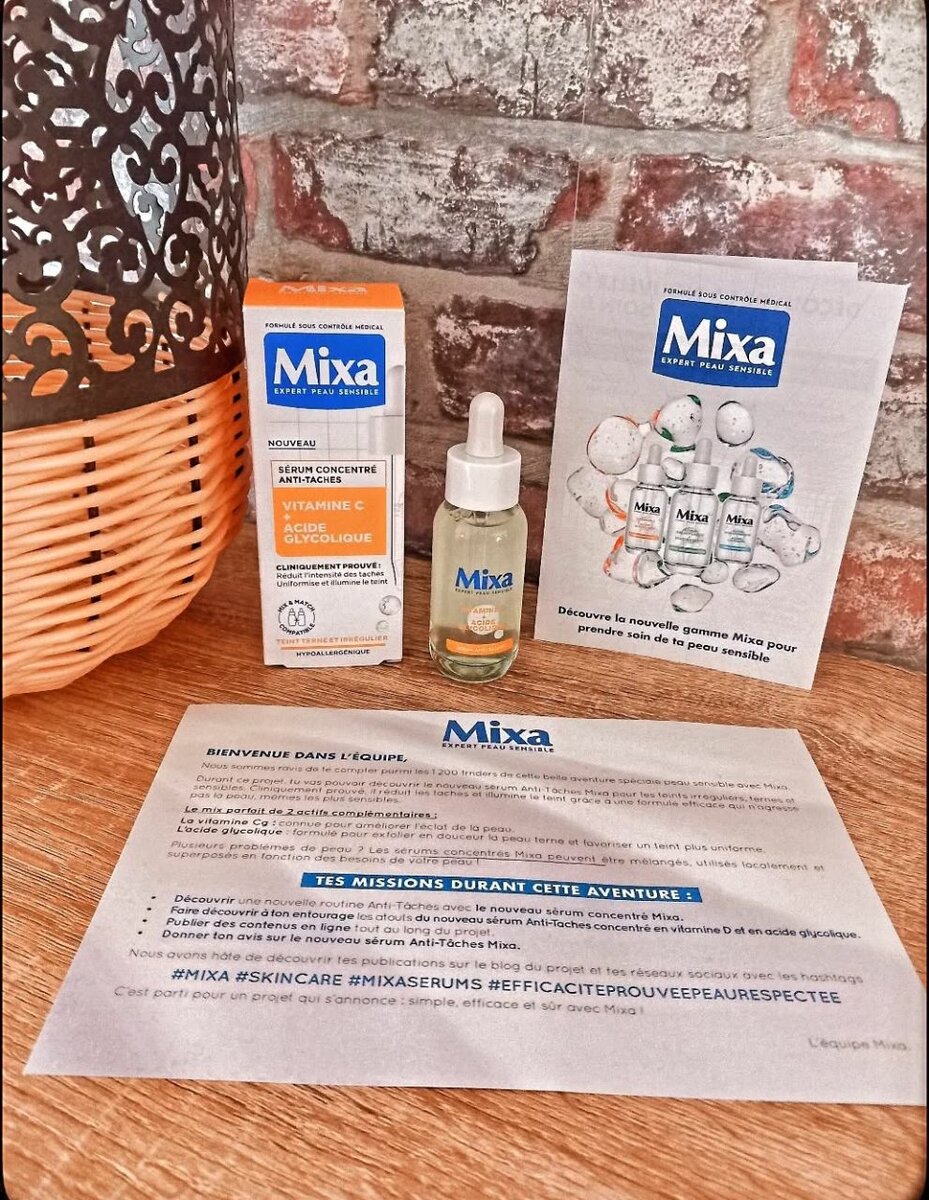 Sérum mixa vitamine C + Acide glycolique