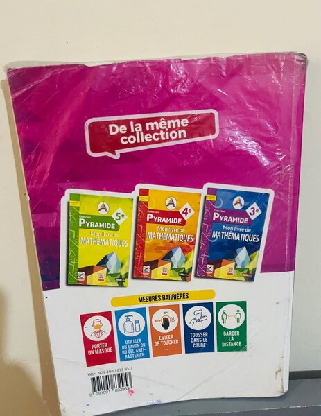 Livre de Mathématiques 6e Pyramide