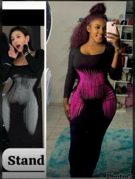 Robe ajustée illusion