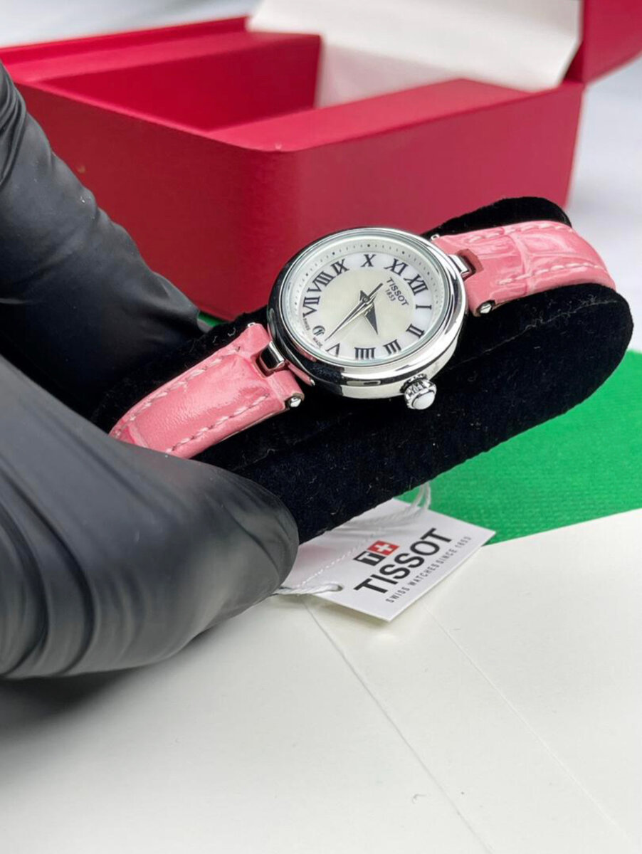 Montre Tissot femme acier et cuir