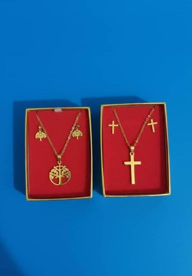 Parure Bijoux Dorés Élégants