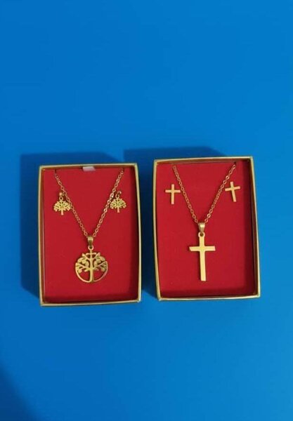 Parure Bijoux Dorés Élégants