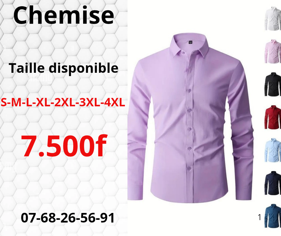 Chemise élégante pour hommes