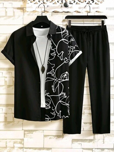 Ensemble Décontracté Homme Élégant