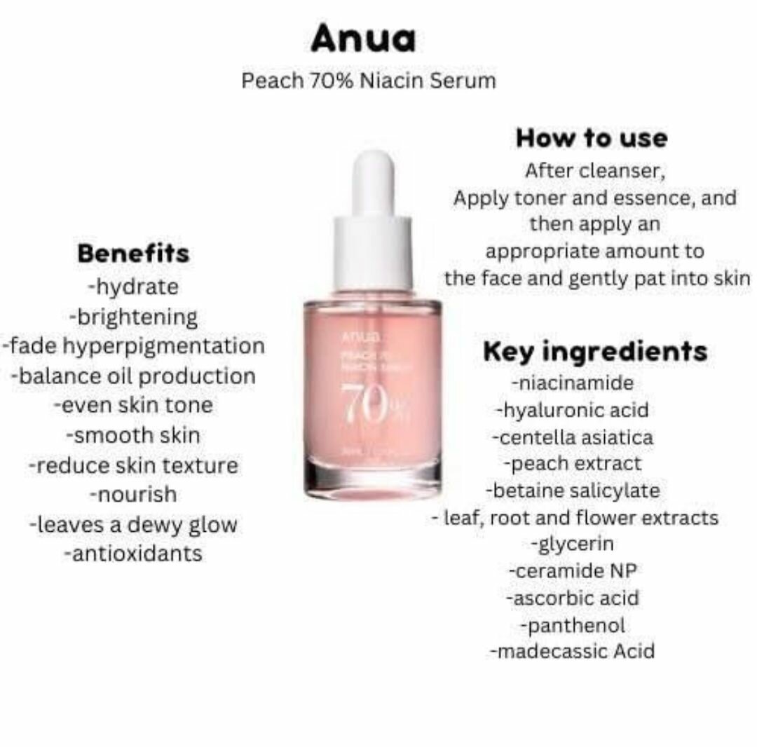 Anua Peach 70% niacin serum