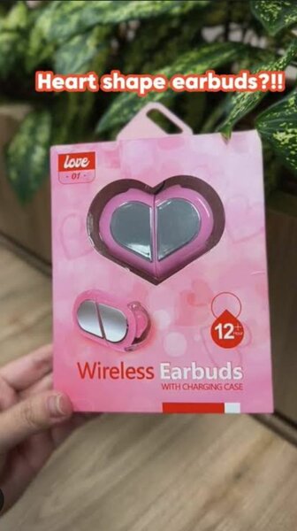 Heart-Shaped Wireless Earbuds