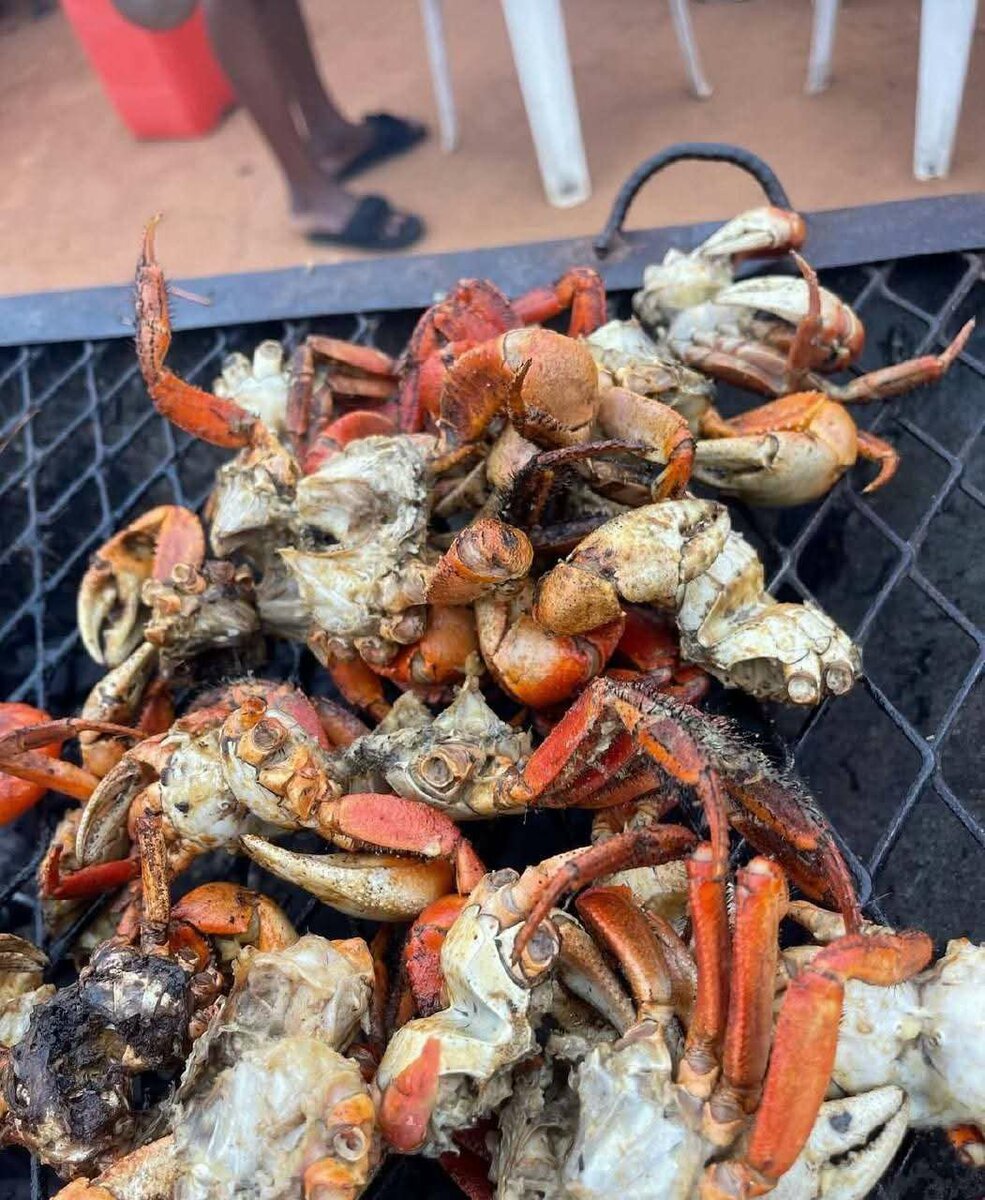 Crabes poilus braisés