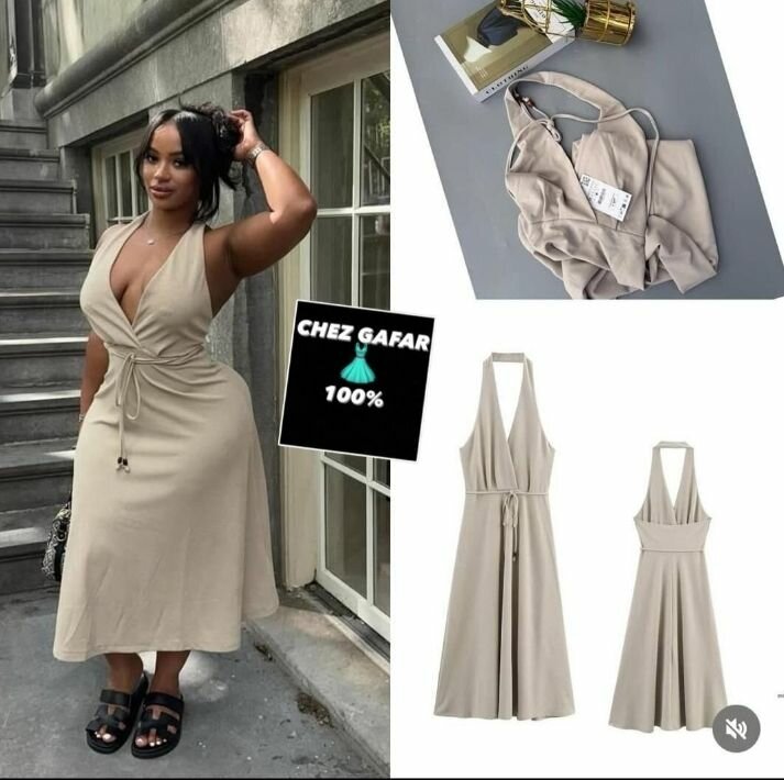 Robe évasée élégante femme