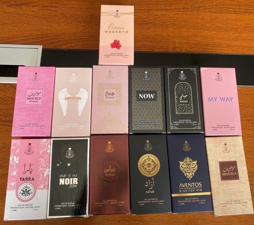 Women and men perfumes