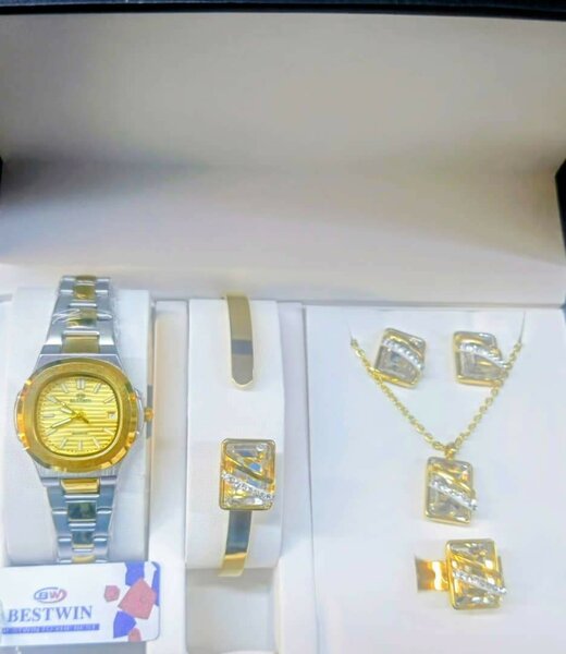 Ensemble Montre et Bijoux Luxe BESTWIN