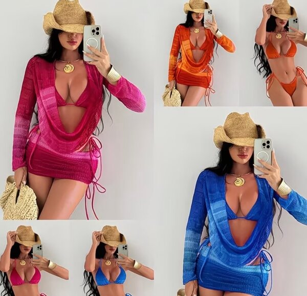 Robe de Plage Transparente Élégante