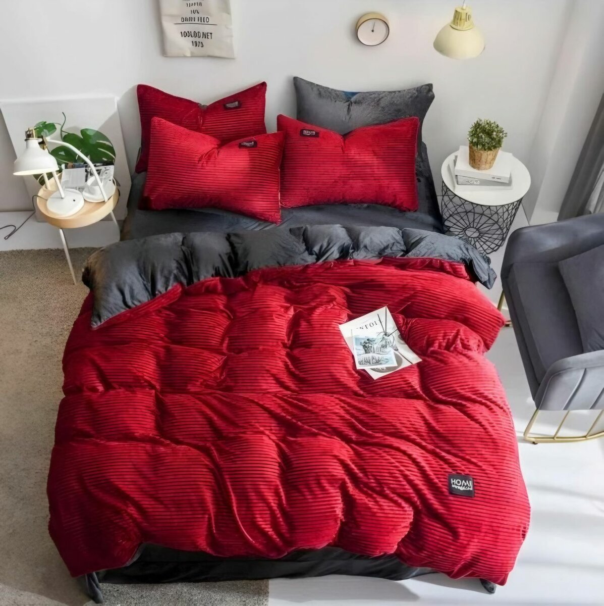 TC High-Quality Warm Velvet Duvet Set