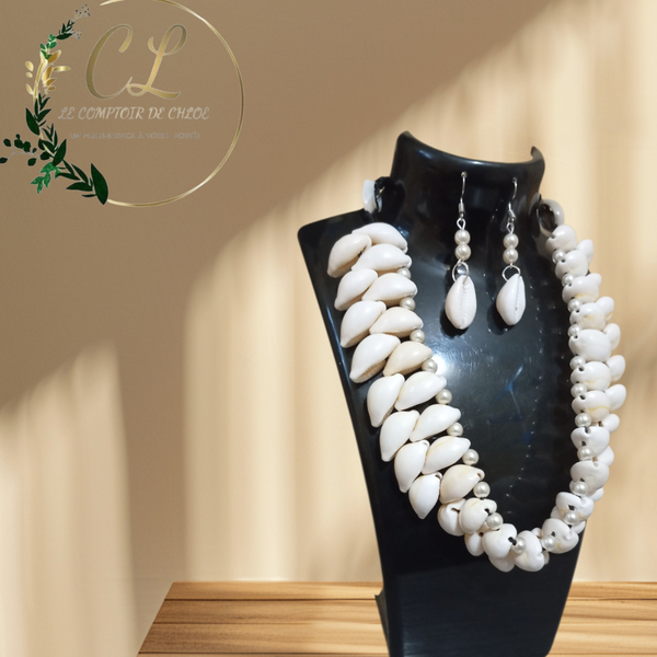 Collier en coquillages élégants