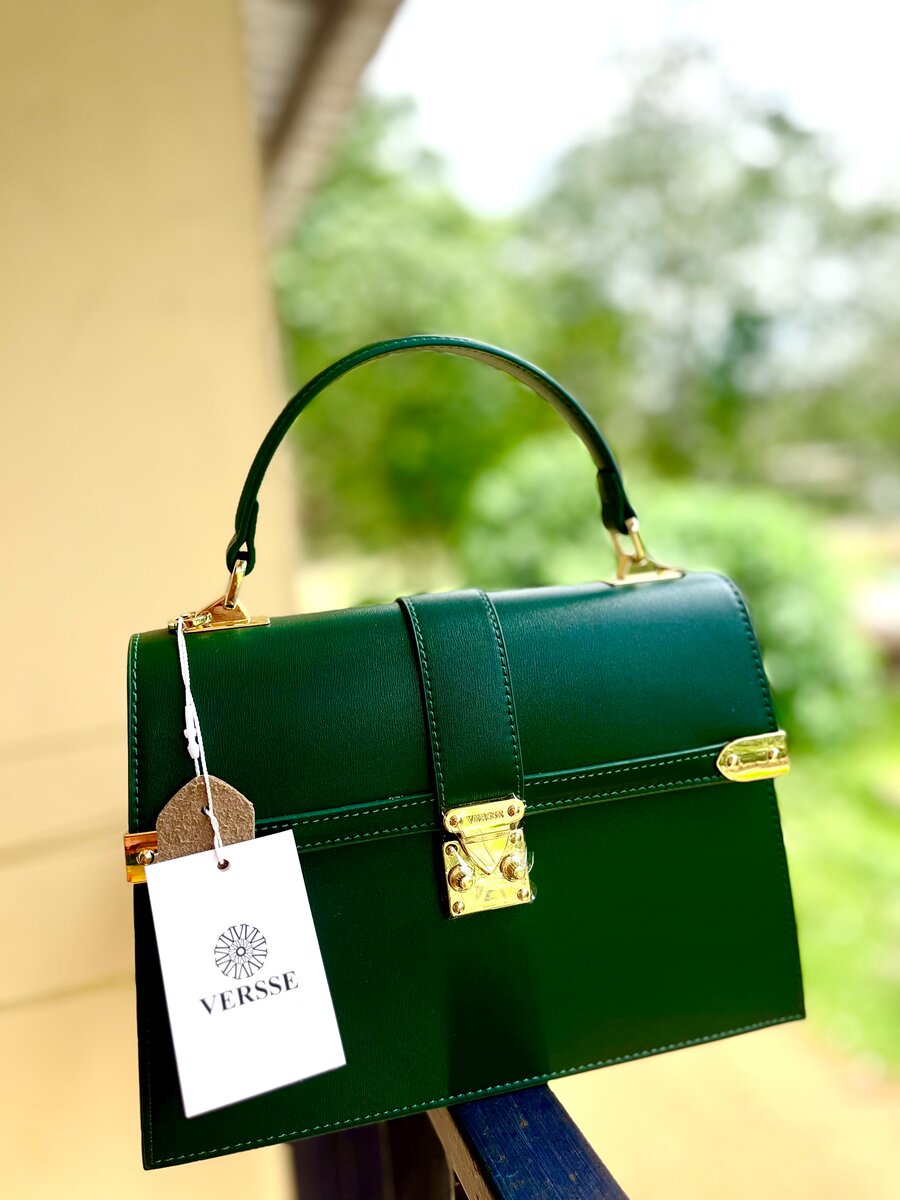 Sac à main vert élégant