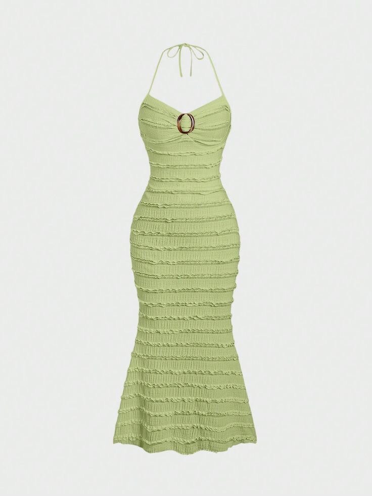 Robe évasée à volants élégante