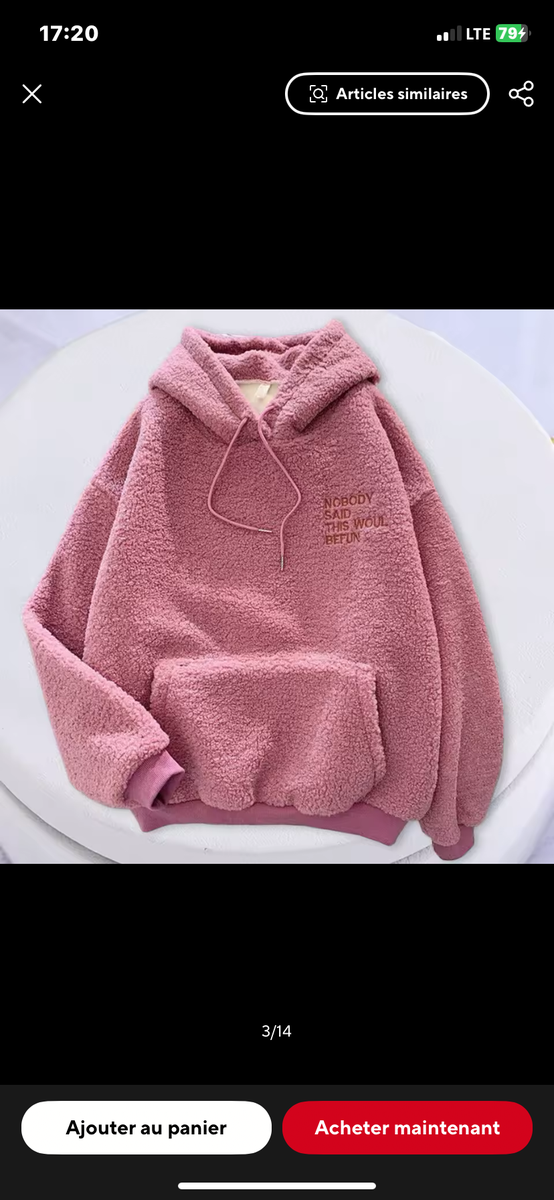 Sweat à Capuche Doux Femme