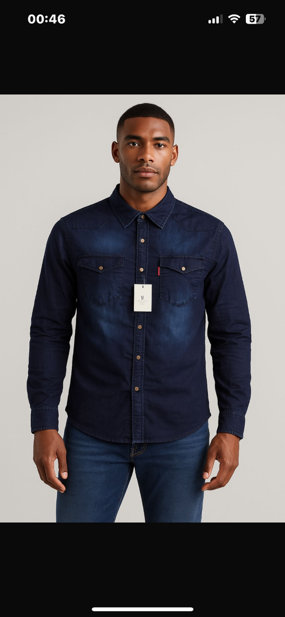Chemise en jean pour homme