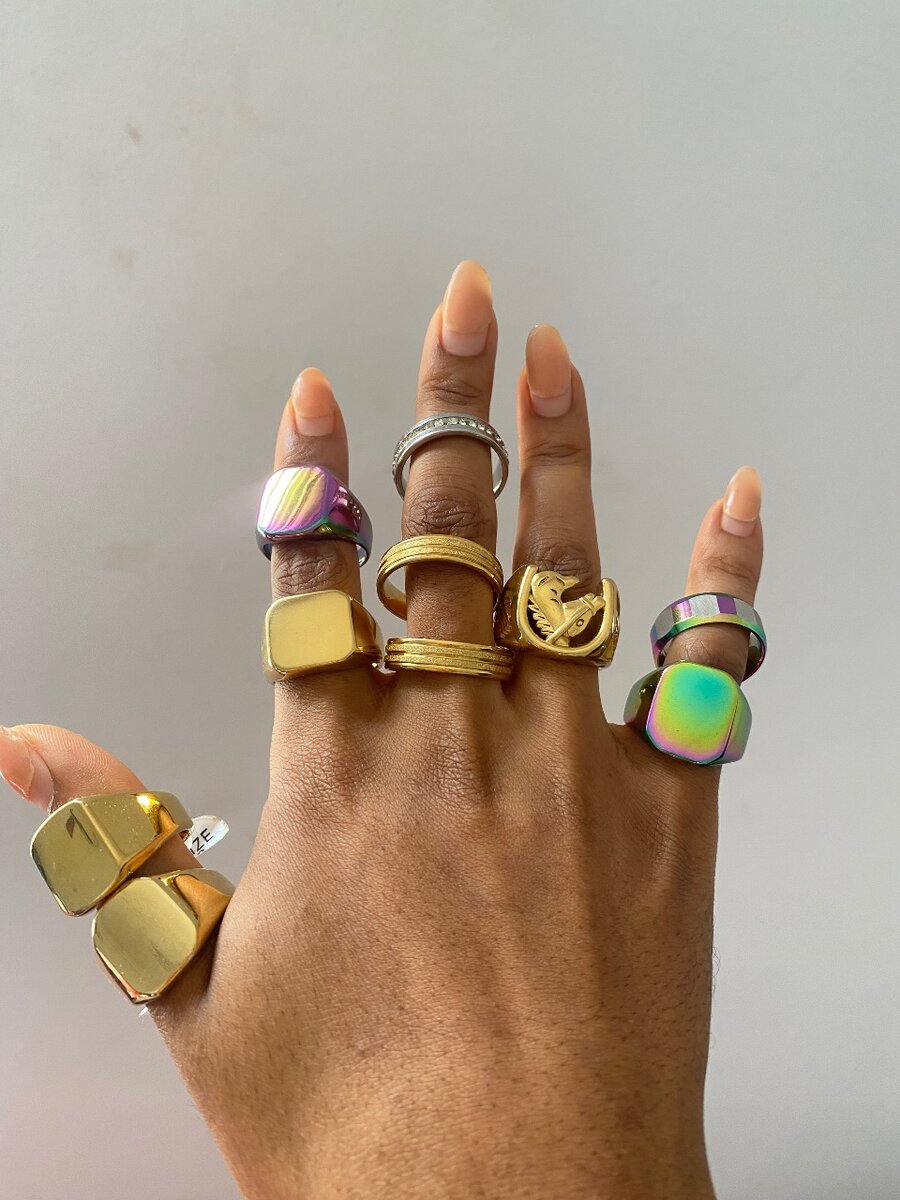 Statement unisex rings