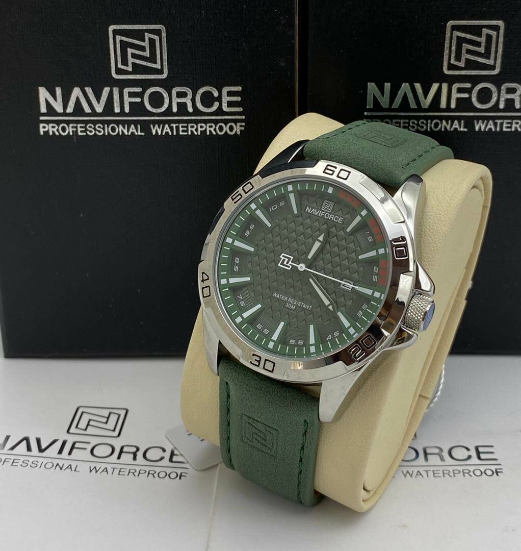 Naviforce leather watch