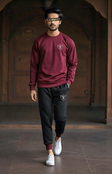 2pc unisex fleece plan Track suit