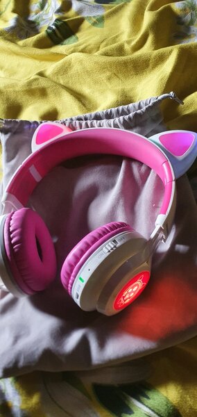 Casque Écouteurs Oreilles de Chat LED