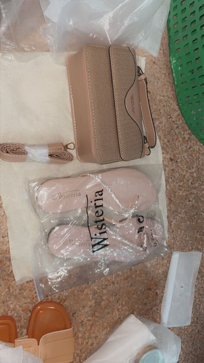 Un sac avec une chaussure