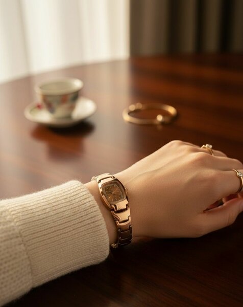 Montre femme inox dorée