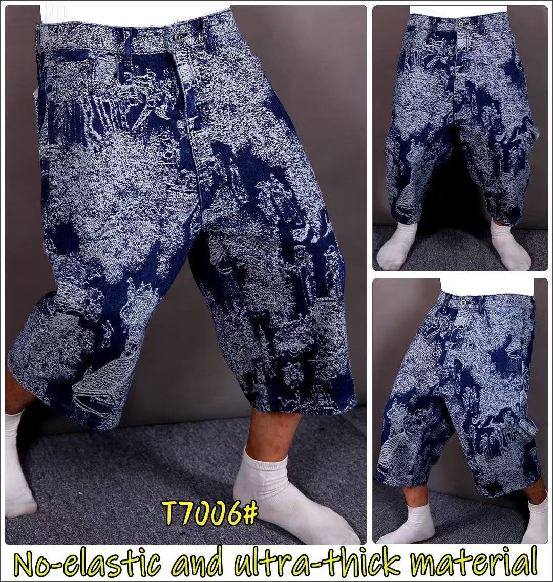 Pantalons larges en denim