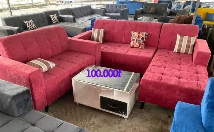 Canapé d'angle en velours