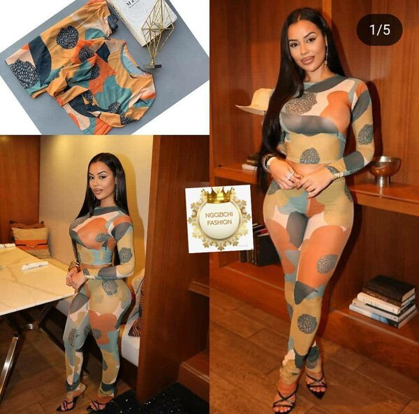 Ensemble femme à motifs