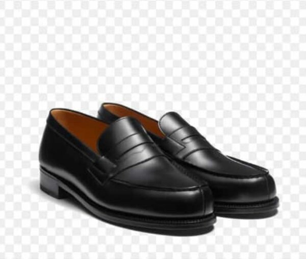 Mocassins en cuir noir élégants