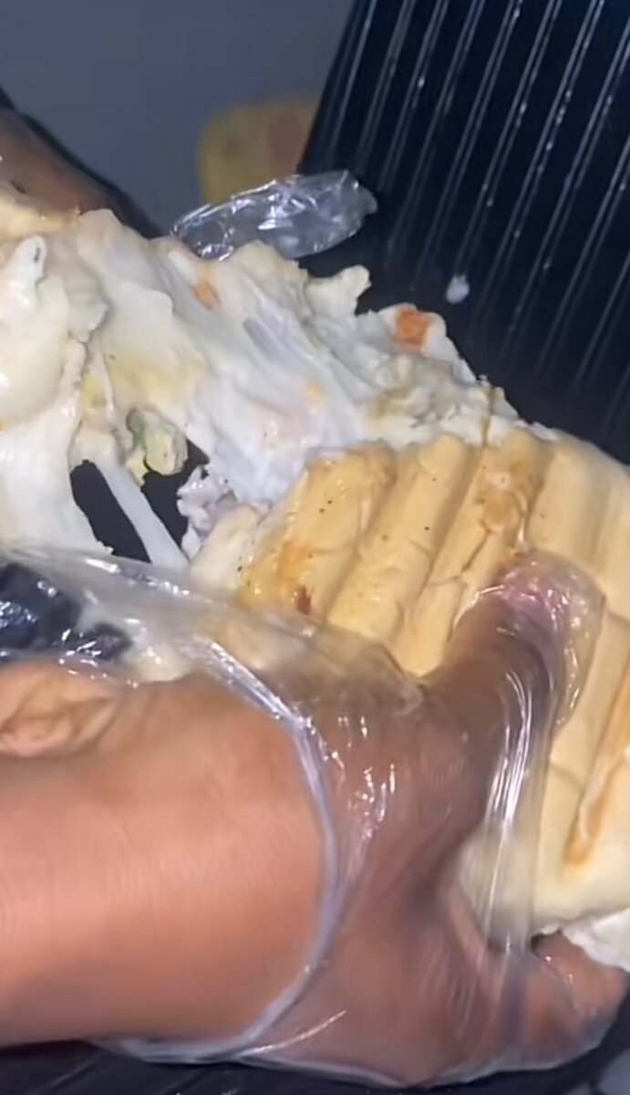 Panini au fromage fondu