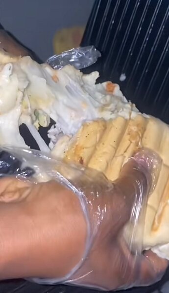 Panini au fromage fondu