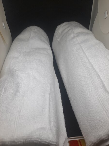 Serviettes en coton blanc