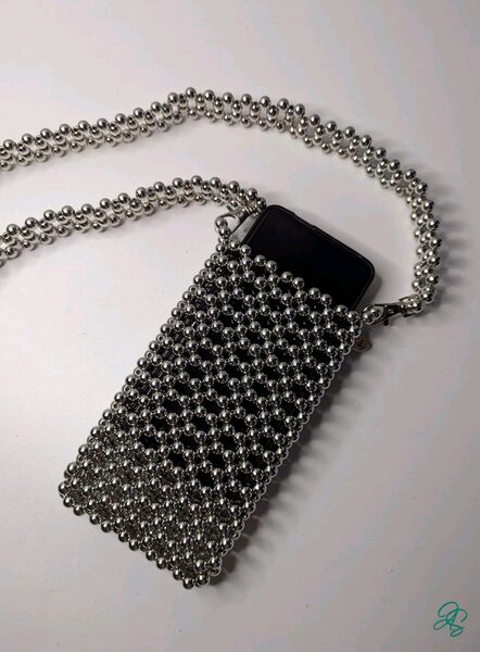 Sac à bandoulière perlé